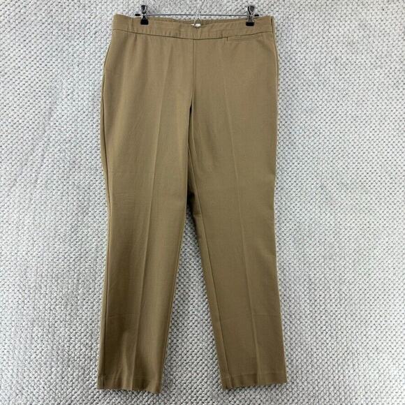 J. Jill Pants - J Jill Pants Women 14 Khaki Beige Tobacco Precision Stretch Mid Rise Stretch New